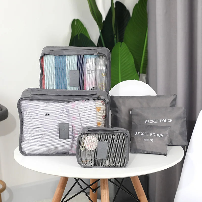 6-Piece Travel Packing Organizer Set