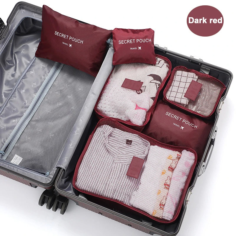 6-Piece Travel Packing Organizer Set