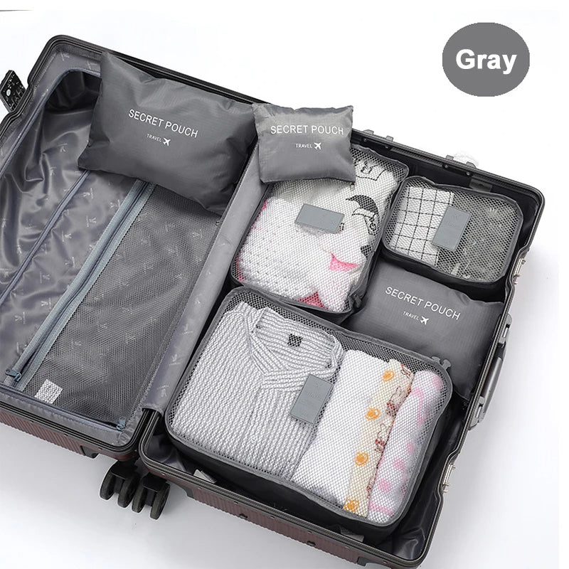 6-Piece Travel Packing Organizer Set